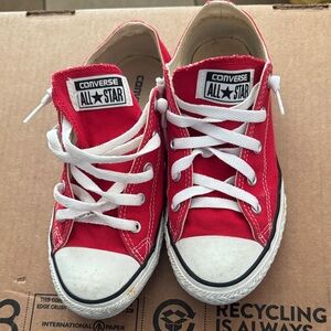 Converse All Star Red Canvas Sneakers